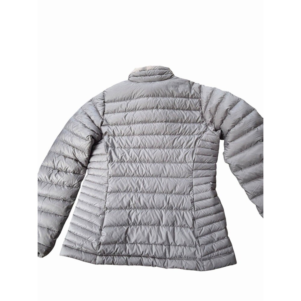 Patagonia Goose Down Sweater Puffer Jacket Womens Small Light Gray Lightweight - Picture 10 of 10